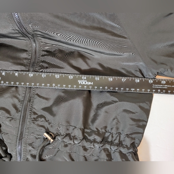 ZYIA active women's jacket size small full zip long sleeve black hooded EUC - Picture 5 of 7